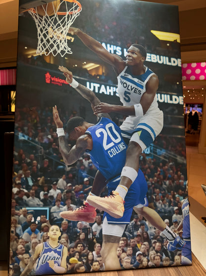 Anthony Edwards Dunk on John Collins