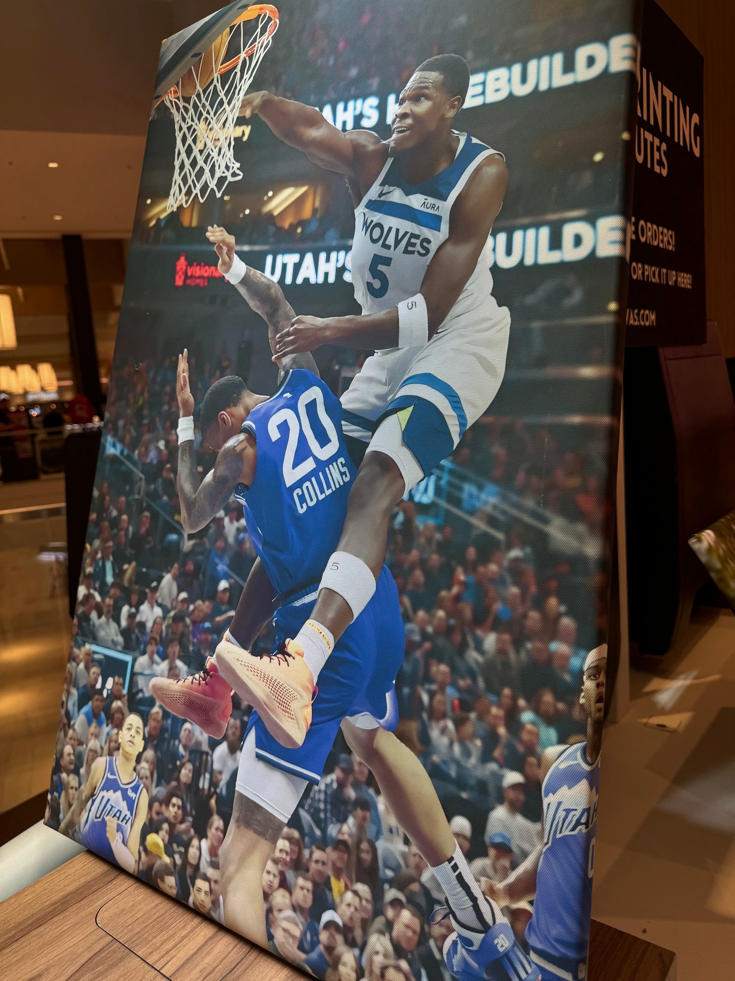 Anthony Edwards Dunk on John Collins